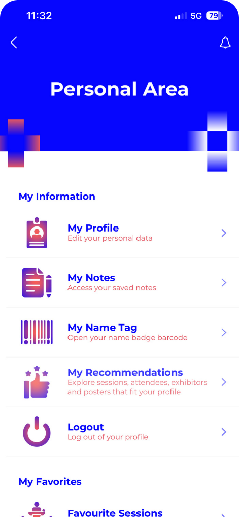 HCS App_Personal Area